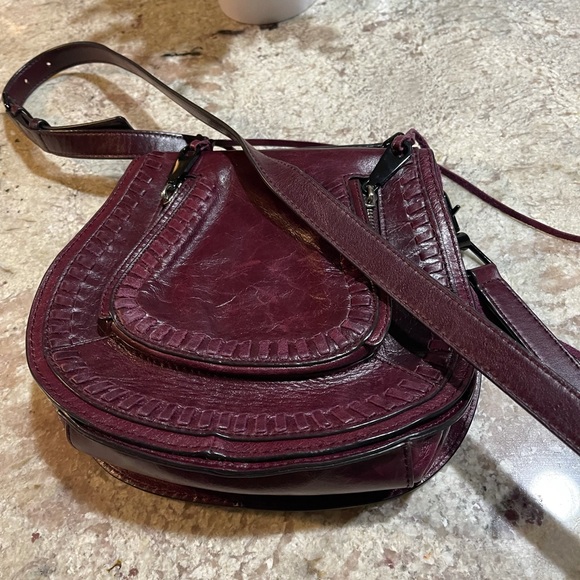 Rebecca Minkoff Handbags - Rebecca Minkoff Maroon Saddle Crossbody Purse